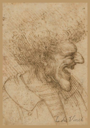 Caricature man with - man,