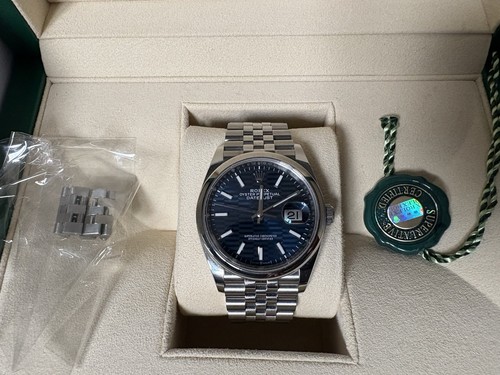Rolex datejust 126200 blue - 36,