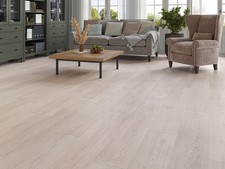 Underfoot Plank Laminate Flooring Sandstone 8mm Click Fit Water Resistant Floor