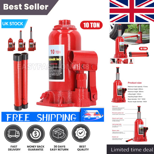 Ton hydraulic bottle jack - 10,