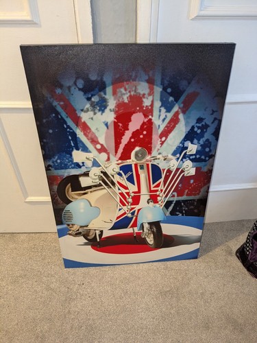 Mods scooter art canvas print - mods,