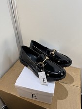 Emma black patent loafers