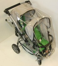 Dolls pram rain cover for twin