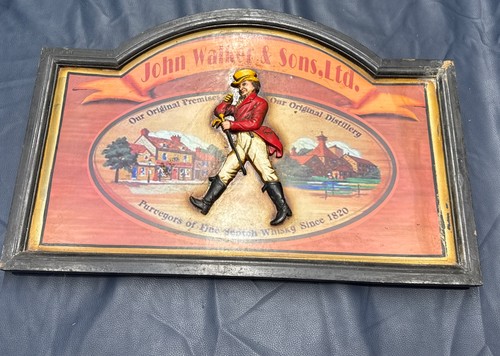 Vintage john walker - johnnie, 3d