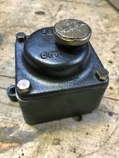 vintage industrial cast iron and brass factory light switch By Simplex