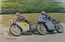 Giacomo Agostini / Dave Croxford 1967 Senior TT  print by Andy Crabb #304