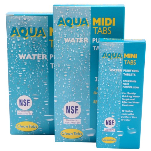 Aqua water purifying tablets - water,