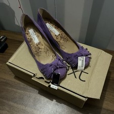 NEXT Low Heel PURPLE suede