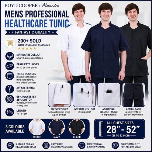 Mens healthcare tunic nurse - healthcare,