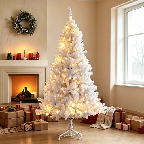 White artificial christmas - white,