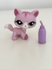 1778 Littlest Pet Shop Cat Pink Walking Cat Animal Toy