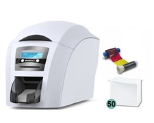 Magicard Enduro 3E DUO Duplex Card Printer  with Ribbon and Cards.