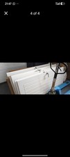 White internal double doors - internal,