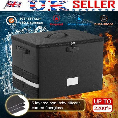 Large fireproof document box - document,
