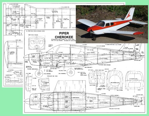 Model airplane plans - model,
