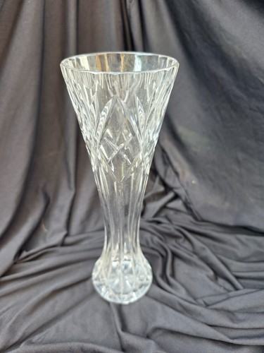 Vintage cut crystal trumpet - vintage,