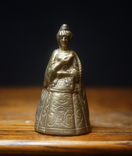 Vintage brass lady table - vintage,