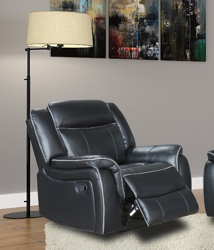 Black high grade leather gel - black,