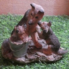 SHERRATT & SIMPSON FAMILY LIFE FIGURE GERMAN SHEPHERD/ALSATIAN DOG PUPPIES 2006