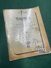 Triumph 650 6T TR6 T120 1965 Replacement Spare Parts Catalogue Book Original 