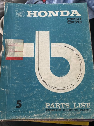 Honda cf50 cf70 parts list - cf70,