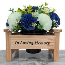 Grave Pot Artificial Silk