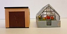 OO 00 HO gauge *DEFECTS*  x2 items greenhouse & garage