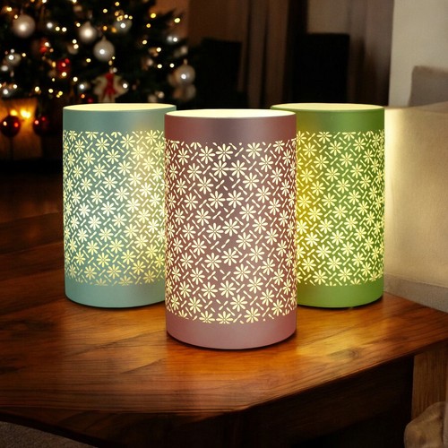 Led glass table lamps battery - table,
