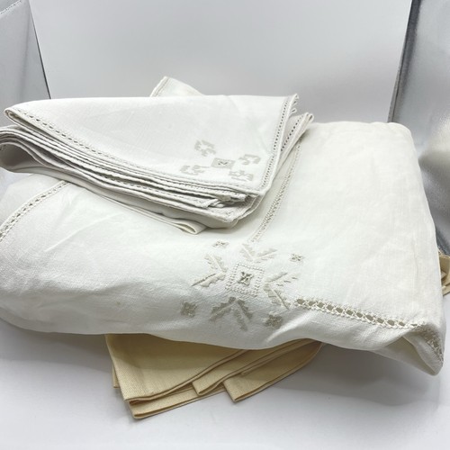 Vintage white linen - vintage,