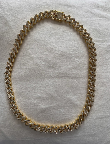 Yellow gold plated herringbone - yellow,