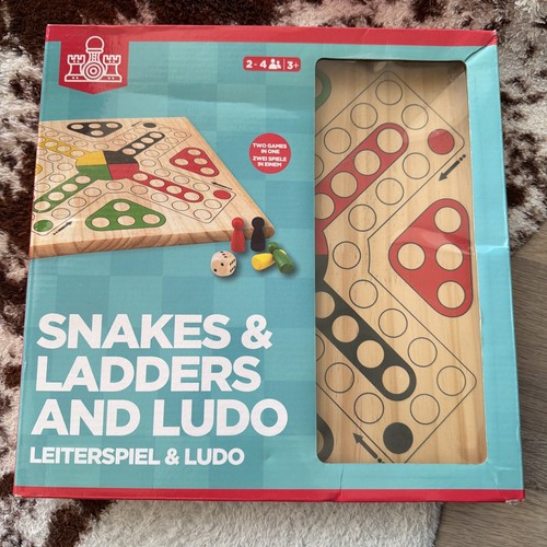 Wooden ludo and snakes - ludo,