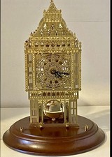 Stunning Skeleton Big Ben Dome Mantel clock . Striking . Perfect Condition