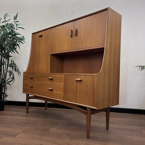 Midcentury high sideboard teak - high,