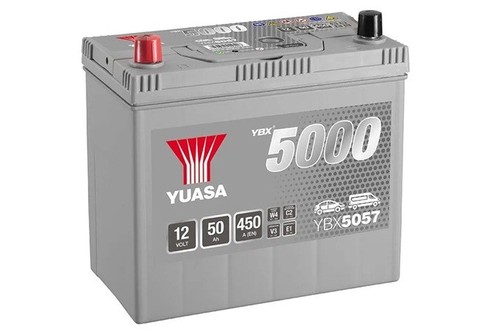 Ybx5057 12v 50ah yuasa - 12v, silver