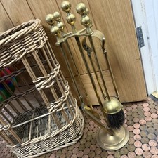 VINTAGE BRASS FIRE PLACE