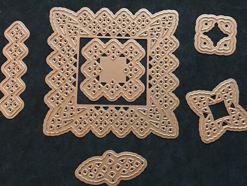 Lace doily motifs set - motifs,