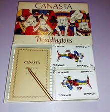 Waddingtons Canasta Boxed Card Game Vintage 1970s 