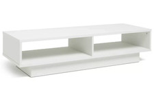 Home Cubes Large TV Unit White | Modern Media Cabinet Living Room Entertainment