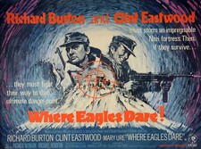 WHERE EAGLES DARE 1968 UK quad