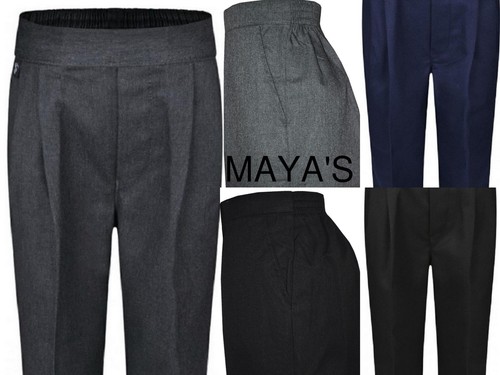 Boys school pull trousers - school,