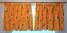 John Lewis Yellow Childrens Kids Nursery Curtains Blackout Lining 197W x 97L Ea