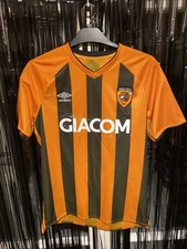 Hull City 2020/21 Home Football Shirt Umbro Size Men's Large Eaves