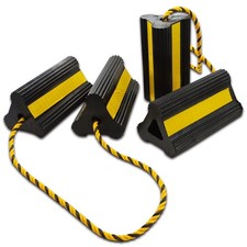 Wheel Chocks for Travel Trailers, Sturdiness Heavy Duty Solid Rubber Camper T...