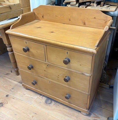 Antique victorian waxed pine - victorian,