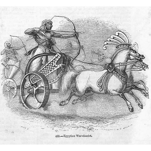 Egyptian war chariot antique - egyptian,