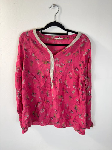 White stuff blouse pink bird - white,