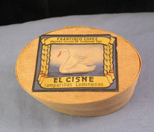 VINTAGE EL CISNE LAMPARILLA LUMINOSA SWAN PRAYER VOTIVE CANDLES FRANCISCO LOPEZ