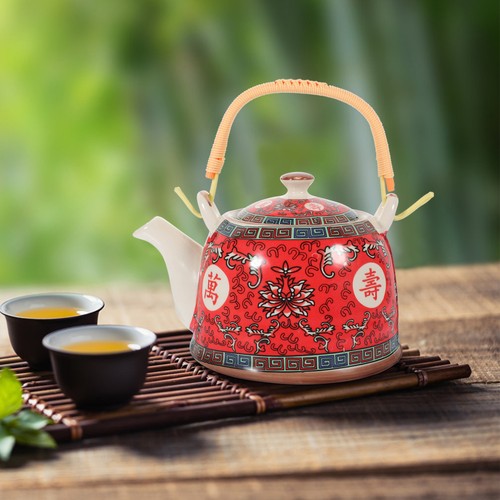 Ceramic tea kettle colorful - ceramic,