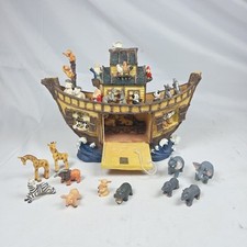 Noah’s Ark Pan-Orama Hand Painted Two by Two Animal Resin Set 1998