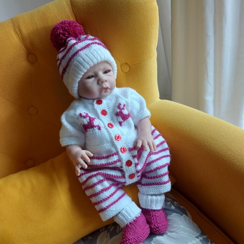 Handknit baby boy outfit 3 - handknit,